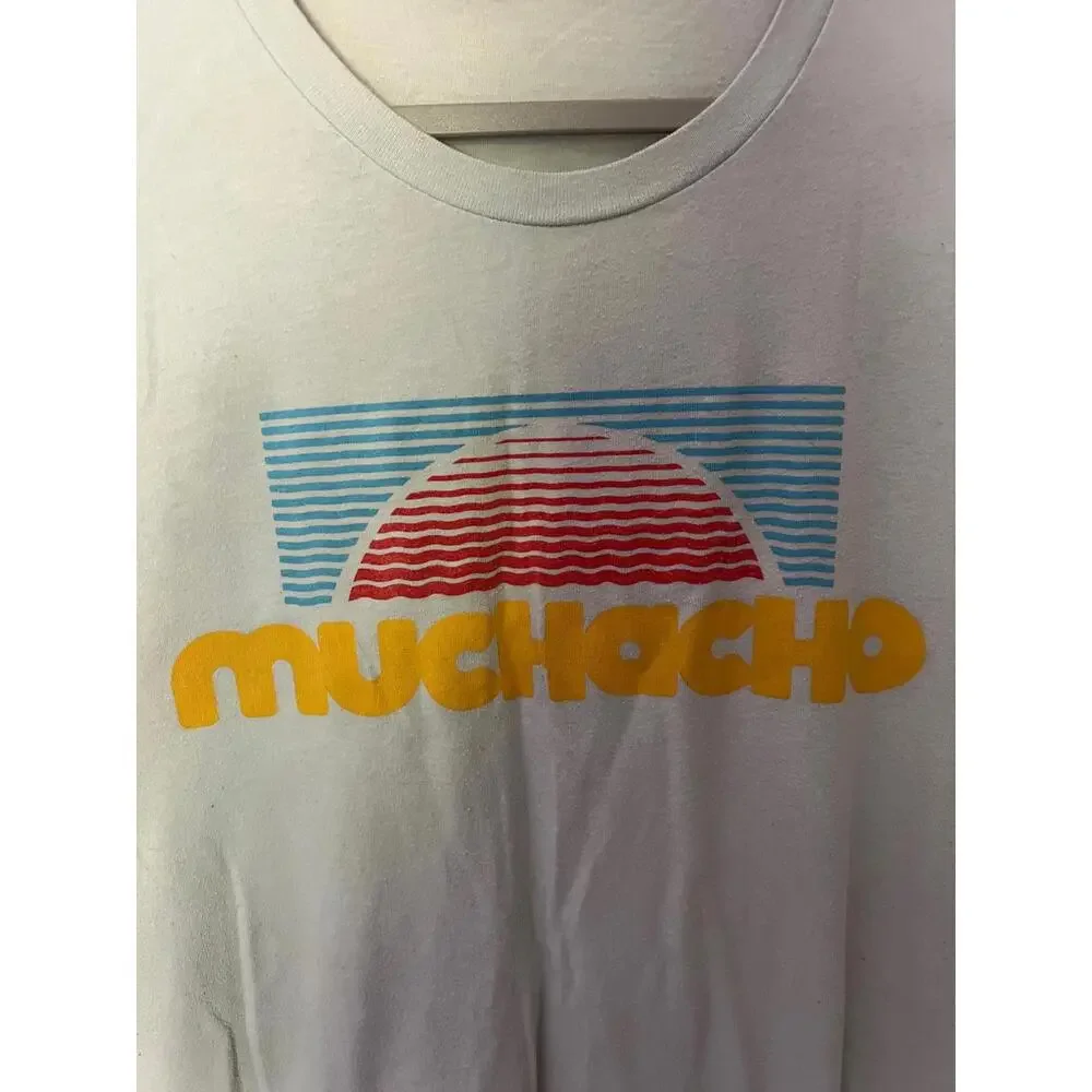 Muchacho Retro Graphic Tee - Sky Blue - Mens L - Picture 2 of 3